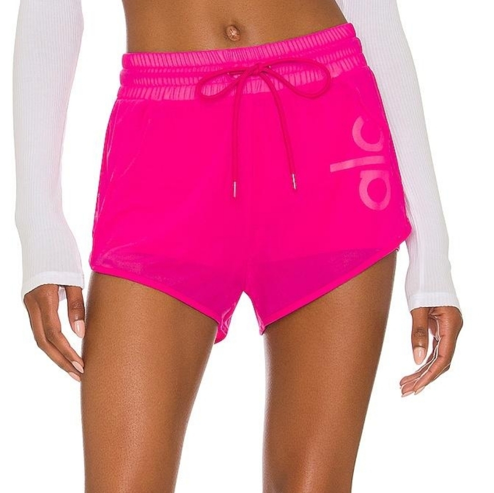 ALO Yoga Women’s Athletic Shorts in Hot Pink